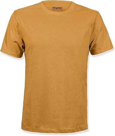 Men T-shirt Mustard